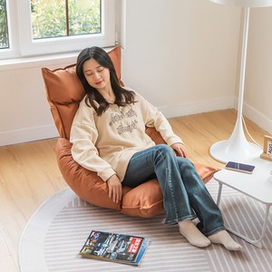 WDDM 베이 윈도우 거실 베란다 휴식 좌식 소파 1인용 쇼파 5단 각도조절 좌식 등받이 의자 소파