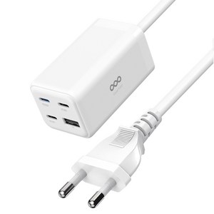 굿밸류 GaN 65W 4포트 초고속 유선 멀티 충전기, 화이트, 1개