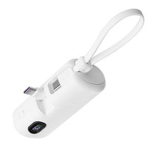 ALIO 아이패스트 도킹액정형 고속충전 PD22.5W 보조배터리 5000mAh C타입 보조선 8타입