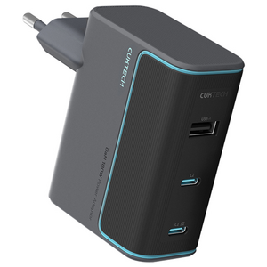 쿡테크 10 GaN 충전기 100W 멀티 3포트 C타입 초고속 PPS PD3.0 충전기/Galaxy S25/S24 iPhone 16/15/14, 1개, 2C1A