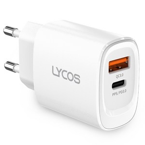 라이코스 25W PD PPS 2포트 초고속 충전기 어댑터