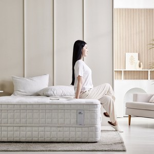(황실침대) 허리통증에 좋은 탄탄한 숙면 유로탑 매트리스 화이트 방문설치배송, 중간 단단함, 30cm
