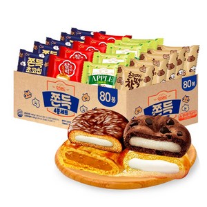 청우 오즈랜드 쫀득 4종 세트 /쫀득초코칩+찰떡쿠키+초코파이찰떡+그랑쉘사과 (총80)