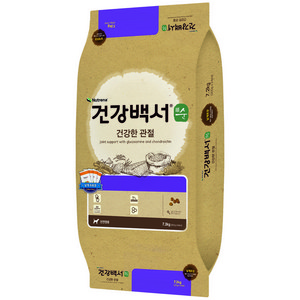 건강백서 강아지 순 건식사료 건강한 관절, 뼈/관절강화, 7.2kg, 1개