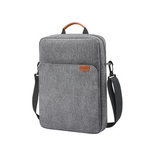 주니로와 초경량 휴대용 아이패드 파우치 노트북 태블릿 숄더 크로스 가방, 그레이