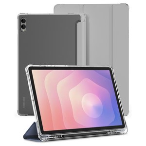 신지모루 클리어 애플펜슬 수납 태블릿PC 케이스, 웜 그레이, 1개