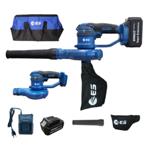 ES산업 20V 무선 송풍기 대용량 4.0ah 풀세트 블로워 차량청소 흡입기 낙엽 송풍기 낙엽청소기 제설기 제설작업 LB256M