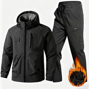 ANYOU 남자 겨울 방풍 방수 기모 보온 상하의 세트  아웃도어 방한복 따듯한 캐주얼 등산복