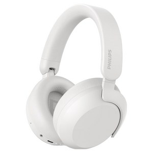 필립스 LDAC Hi-Res ANC 노이즈캔슬링 무선 블루투스 헤드셋, 화이트, TAH8000