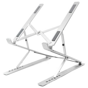 감성공장 접이식 15단 노트북 거치대 프로 더블엑스 이중 지지대, 15단 프로 실버, 1개