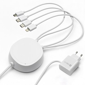 팝폰 4in1(C핀/C핀/8핀/5핀) 업소용 핸드폰 멀티충전기 TC45