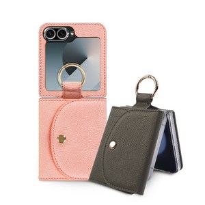 갤럭시Z플립7FE Z플립6 / F761 F741 레오나 카드월렛 링 케이스