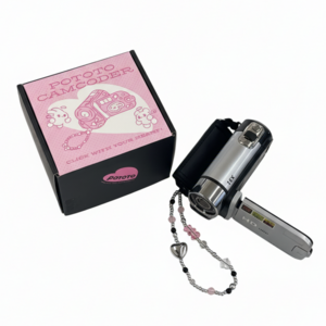 고급형 + 셀카모드 포토토 빈티지 캠코더 충전형 레트로 Y2K 캠코더