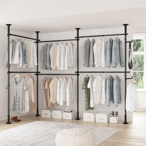 리우리빙 튼튼한행거 6단 + 다용도걸이 세트