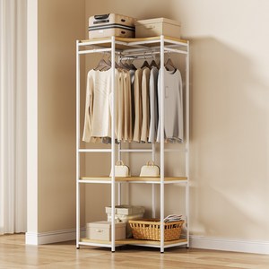 투에스리빙 속깊은 확장 드레스룸 서랍형 옷장 시스템 행거, 화이트