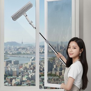 피플피 유리창 청소 도구 긴 장대 창문 닦이