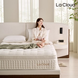 [라클라우드 (가구)] 라클라우드 하이엔드 누마르 호텔침대 패널 일체형+골드라벨 천연라텍스 양모울패딩 말총 매트리스 세트 Q