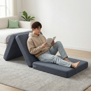 키루에 3단 접이식 매트리스 휴대용 접이식 메모리 폼 매트리스 다양한 홈 스튜디오 층 캠핑 매트리스