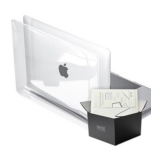 와이즈 맥북프로 16인치 투명 하드 케이스 구성품 세트 A2141, 1개