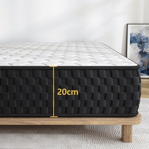 KURUA 침대 매트리스(슈퍼싱글)독립스프링 매트리스, 20cm, 중간