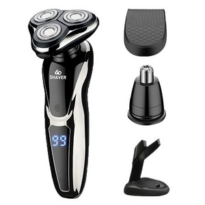 헤누스 셰이버 남자 전기 면도기 생활방수 전동 면도기, EQ-230K, 블랙