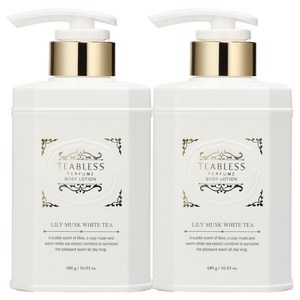 티블레스 퍼퓸 바디로션 릴리머스크 화이트티, 480g, 2개