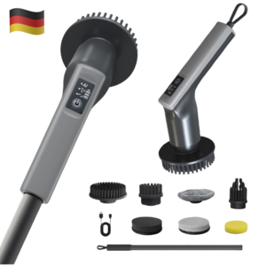 RichMagic 독일 AI 주방 욕실 가정용 무선 전동 부러쉬 클리너 7in1 디지털 디스플레이세트