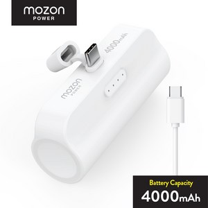 모즈온 10W 4000mAh 도킹형 보조배터리 C타입 + C타입 케이블 세트
