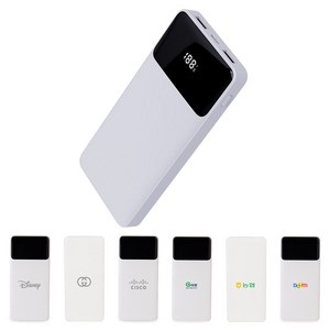 각인인쇄 고속충전 보조배터리 B113 10000mAh 22.5W 잔량표시 기내반입 4포트