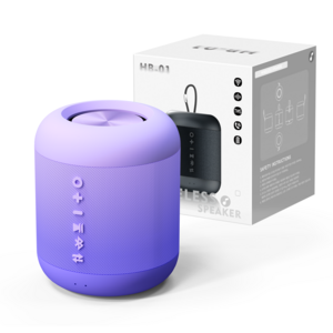 비파노 휴대용 생활방수 TWS 블루투스 스피커, 퍼플