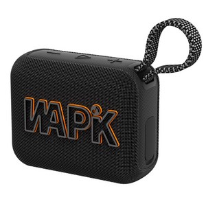 와피크 무선 미니 블루투스 스피커 휴대용 캠핑용 고음질 IPX7 방수