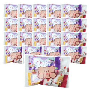 단체간식 개별포장 선물세트 곰돌이 대용량 구디백 GD, 1세트, 20개입