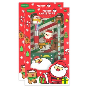 핑크풋 크리스마스 문구 2p 선물세트