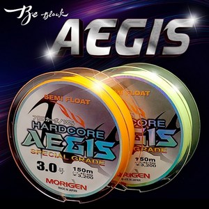 이지스 모노라인 바다원줄 2+1 세미플로팅 연그린 오렌지 3개 합사가위 증정