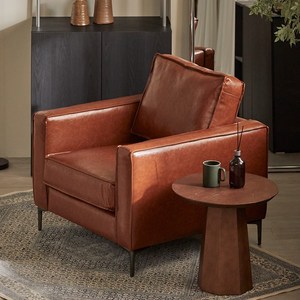 [역마진특가] 파로마 멜로디 1인용 가죽 소파 2colors