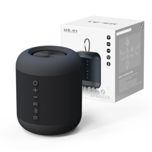 비파노 휴대용 생활방수 TWS 블루투스 스피커, 블랙