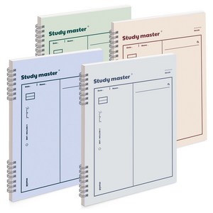 뮤니드 It spring 파스텔 2분할 라인 수학노트 컬러 4종 세트