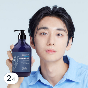 포엘리에 퍼펙트 쉴드 저자극 대용량 쉐이빙 젤, 2개, 500ml