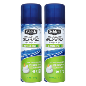 쉬크 쉐이브가드 센서티브 라임 쉐이빙 폼