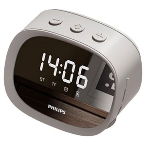 필립스 데스크탑 스마트 시계 블루투스 스피커 TAS2909, 화이트, TAS2909
