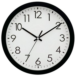 국산 심플 abs 25cm 무소음벽시계 벽걸이시계 블랙 거실 모던 인테리어 학교 교실 사무실 식당 학원 병원 교회 개업 집들이선물