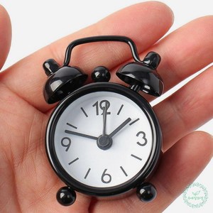 GOS 미니 알람 탁상시계 2p 블랙 심플한시계