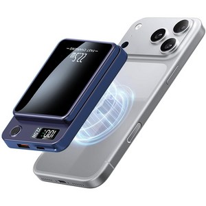 맥세이프 22.5W초고속 보조배터리 20000mAh  무선 대용량 가벼운 아이폰 갤럭시 사용가능