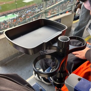 와이피 차량 보조석 커피홀더 야구장 간이테이블 차량용 컵홀더 트레이 일체형 YP-7550A