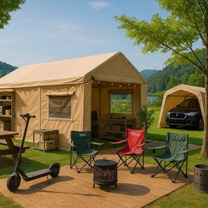 코스트코천막 텐트 3mx6m 풀세트 주차 차고지 케노피 차양막 차량용 행사용 대형 장박, ivory