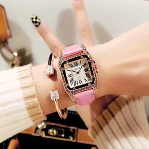 에스지몰 여성 패션 사각 큐빅시계 가죽시계 손목시계 최저가보장 WB7 6색상