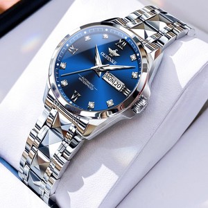 OUPINKE 여성시계 기계식 오토매틱 럭셔리 명품 워터프루프 야광