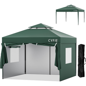 {간절기 할인 } 대형 원터치 텐트 5-6인용 방수+UV차단 100% 그늘막 캠핑텐트  3X3   4-6인용 캐노피 접이식 천막  야외 행사 운동회