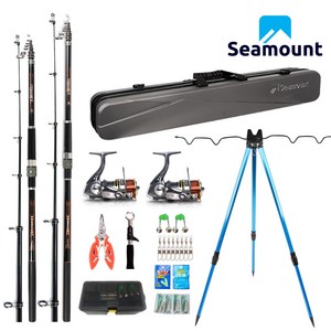 시마운트 커스텀X 원투 낚시대세트 /바다 낚시대 2종
