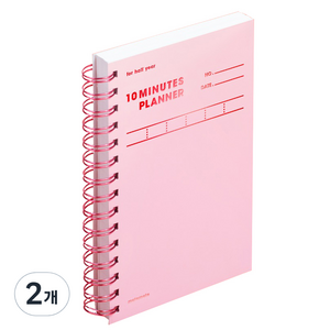 모트모트 컬러칩 텐미닛 플래너 HALF YEAR, 로즈쿼츠, 2개